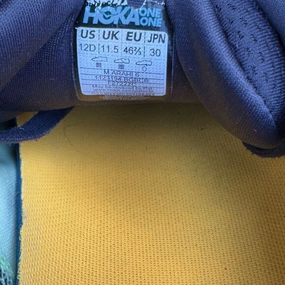 HOKA ONE ONE ARAHI 6 - Men’s Running Shoes - SIZE 12D - Picture 10 of 10